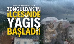 Zonguldak'ın İlçesinde Yoğun Yağış Başladı: Aman dikkat!