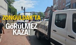 Zonguldak'ın Kdz.Ereğli ilçesinde görülmez kaza!