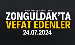 Zonguldak'ta bugün vefat edenler: 24 Temmuz 2024