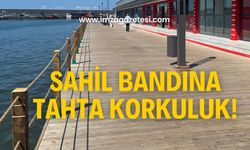 Sahil bandına korkuluk!