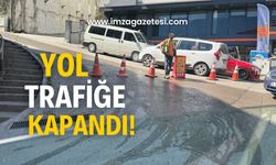 O yol trafiğe kapandı!