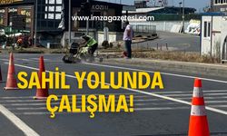 Sahil yolunda çalışma!