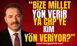 Ak Parti Zonguldak İl Başkanı Çağlayan “Bize millet yön verir. Ya CHP'ye kim yön veriyor?”