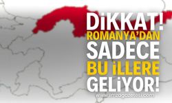 Amasya, Artvin, Giresun, Gümüşhane, Kastamonu, Ordu, Rize, Samsun, Sinop, Trabzon ve Zonguldak'a Romanya üzerinden UYARI