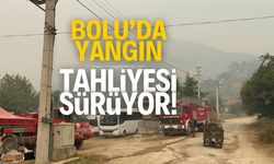 Bolu'da çıkan orman yangınında tahliyeler sürüyor!