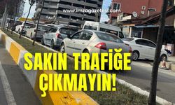 Trafik kitlendi! Sinirler gerildi