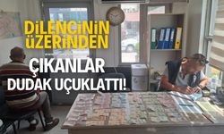 Dilencinin üzerinden çıkan miktar dudak uçuklattı!