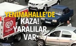 Otomobiller çarpıştı! Yaralılar var