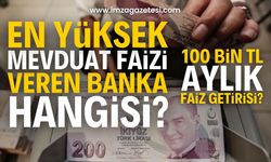 En Yüksek Mevduat Faizi Veren Bankalar: 100 Bin TL'nin Aylık Faiz Getirisi