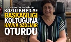 Havva Özdemir Kozlu Belediye Başkanlığı Koltuğuna Oturdu