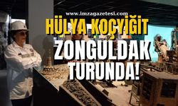 Hülya Koçyiğit maden müzesinde...