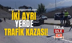 İki Ayrı Trafik Kazasında İki Kişi Yaralandı!