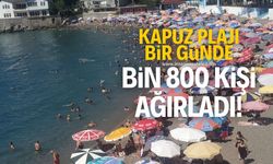 Kapuz plajına bir günde 2 bine yakın kişi girdi!