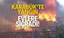 Karabük'te çıkan oman yangını evlere sıçradı!