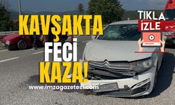 Kavşakta feci kaza!