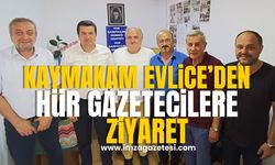 Kaymakam Evlice’den Hür Gazeteciler Cemiyetine Ziyaret...