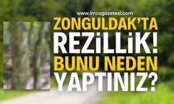 Kent ormanında rezillik! Bu görüntü Zonguldak'a yakışmıyor!