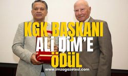 KGK Genel Başkanı Mehmet Ali Dim’e Ödül...