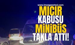 Mıcır Kabusu! Minibüs Takla Attı!