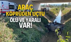 Otomobil köprüden uçtu! 1 kişi öldü 1 polis memuru yaralandı