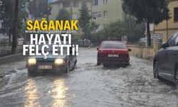 Sağanak yağış hayatı felç etti