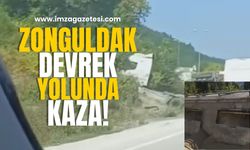 Zonguldak-Devrek Karayolunda Korkutan Kaza!