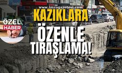 Zonguldak dere ıslah çalışmalarında kazıklara özenle traşlama!