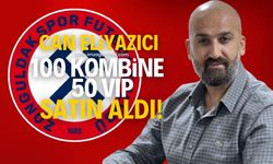 Zonguldakspor FK Yönetim Kurulu Üyesi Can Eliyazıcı, 100 adet kombine, 50 adet VIP bilet satın aldı!