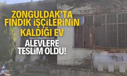 Zonguldak'ta fındık işçilerinin kaldığı evde yangın çıktı!