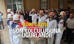 95 yaşındaki Zonguldaklı Kore Gazisi Turan İnan, son yolculuğuna uğurlandı!