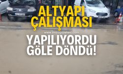 Altyapı çalışması yapılıyordu! Yollar göle döndü