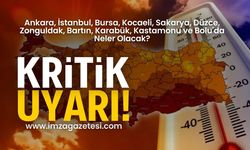 Ankara, İstanbul, Bursa, Kocaeli, Sakarya, Düzce, Zonguldak, Bartın, Karabük, Kastamonu ve Bolu'da 7 günlük hava durumu