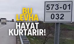 Bu levha hayat kurtarır!