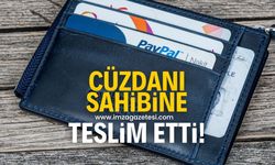 Bulduğu cüzdanı sahibine teslim etti!