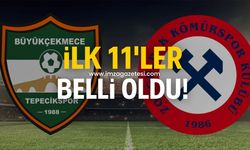 Büyükçekmece Tepecikspor-Zonguldak Kömürspor maçının ilk 11'leri belli oldu!