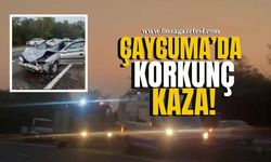 Çaycuma'da korkunç kaza! Yaralılar var!