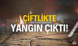 Çiftlikte yangın çıktı!