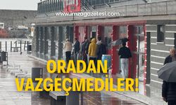 Yağışlı hava engel olmadı, oraya yoğun ilgi!