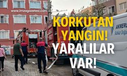 Üniversite caddesinde korkutan yangın! Yaralılar var