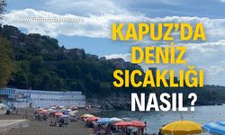 Kapuz plajına yoğun ilgi! Deniz sıcaklığı nasıl?