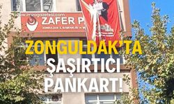 Zonguldak’ta şaşırtıcı pankart!