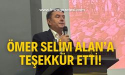 Tahsin Erdem’den Ömer Selim Alan’a teşekkür