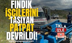 Fındık İşçilerini Taşıyan Patpat Devrildi! Yaralılar Var