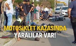 İki motosikletin çarpıştığı kazada yaralılar var!