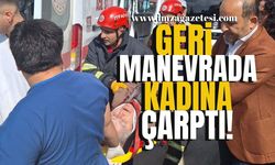 Kamyonet Geri Manevra Yaparken Kadına Çarptı!