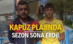 Kapuz plajında sezon kapandı!