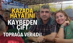 Kızlarını okula getirmeye giderken kaza yapan Anataca çifti toprağa verildi!