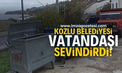 Kozlu Belediyesi'nden yeni çöp kutuları | Zonguldak Kozlu haber