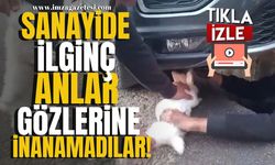 Motordan çıkana inanamadılar! Sanayide ilginç anlar