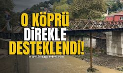 O köprü direkle desteklendi!